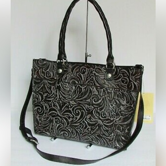NWOT Patricia Nash beautiful new black bag! Perfect for fall/winter wardrobe - Picture 3 of 3